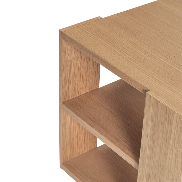 Merge Side table from Hüsch Interior in natural oak finish