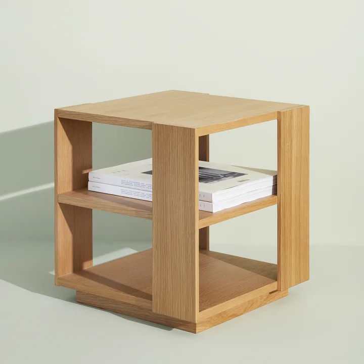 Merge Side table from Hübsch Interior in natural oak finish