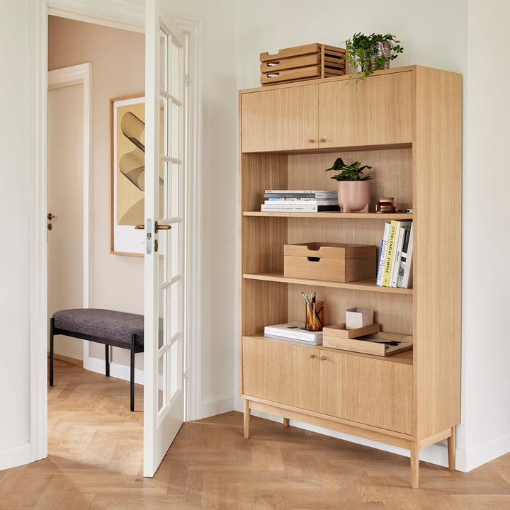 Prime shelf from Hübsch Interior in natural oak finish