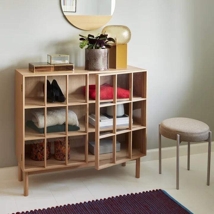 Shoji cabinet from Hübsch Interior in natural oak finish