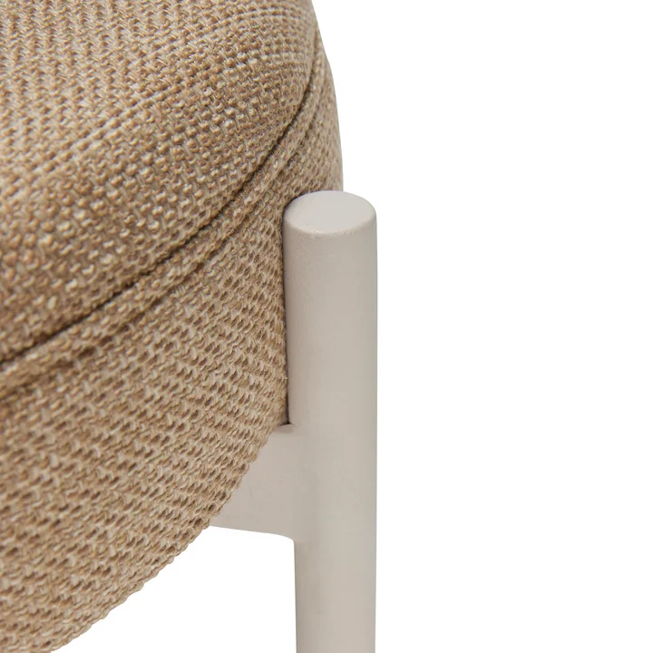 Silo Stool from Hübsch Interior in color sand / gray