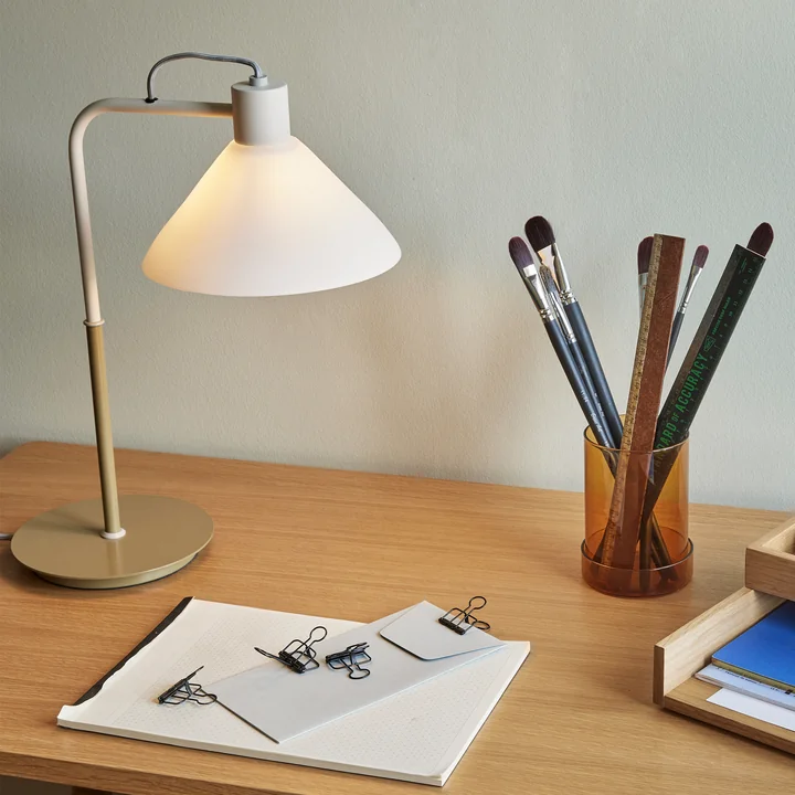 Spot Table lamp from Hübsch Interior in the color khaki / sand