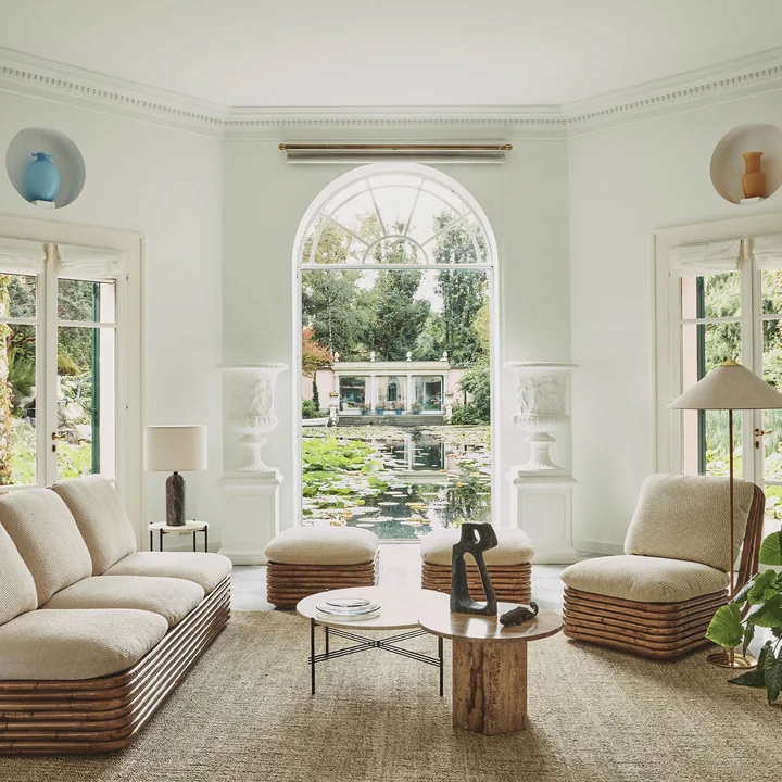 TS Outdoor Side table and Bohemian 72 from Gubi