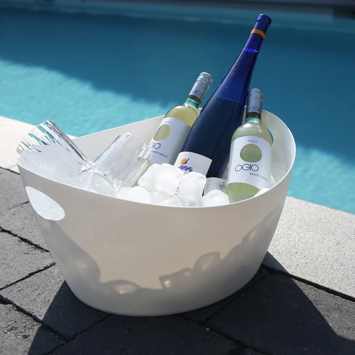 Bottichelli Zuber L, recycled white from Koziol