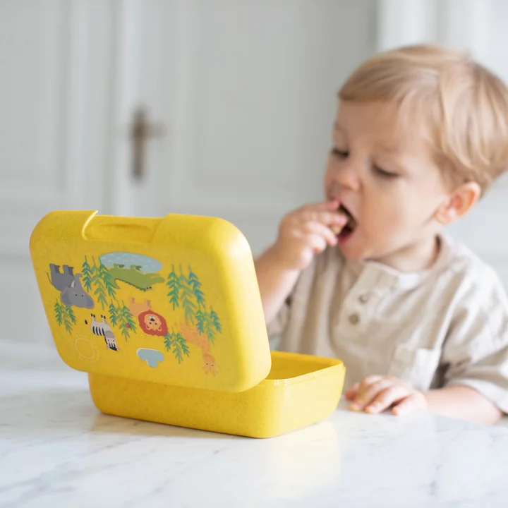 Candy L Kids Lunch Box Africa, organic yellow by Koziol