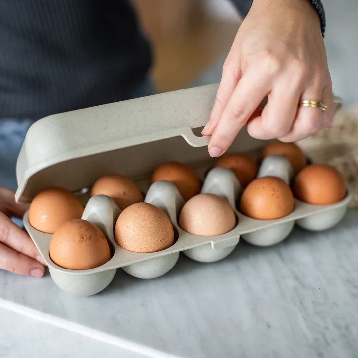 Eggs to go Reusable egg container, nature desert sand from Koziol