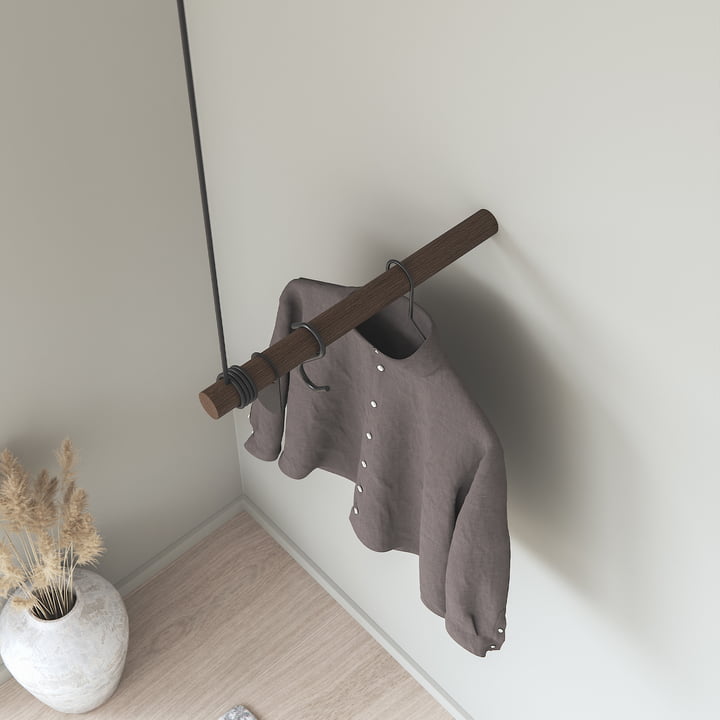 The Wall Swing wall coat rack from LindDNA