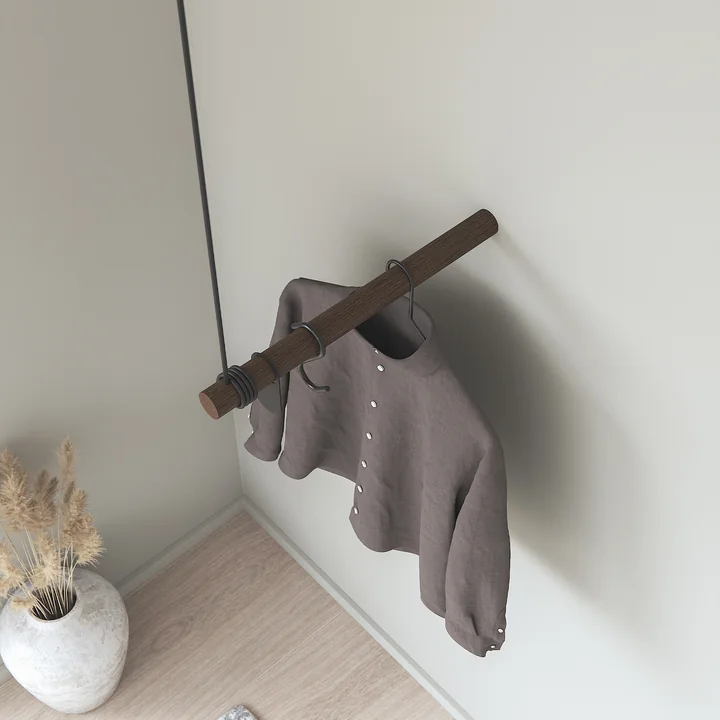 The Wall Swing wall coat rack from Lind DNA