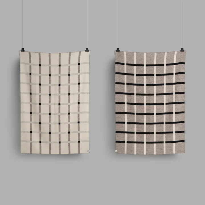 Knut Wool blanket, 135 x 200 cm, gray from Røros Tweed