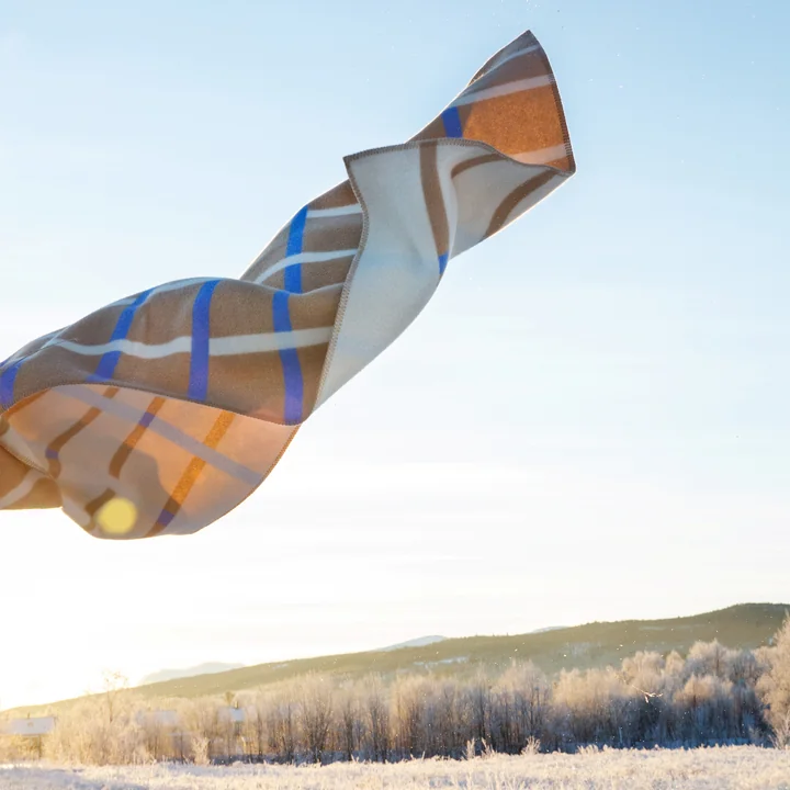 Knut Wool blanket, 135 x 200 cm, taupe from Røros Tweed