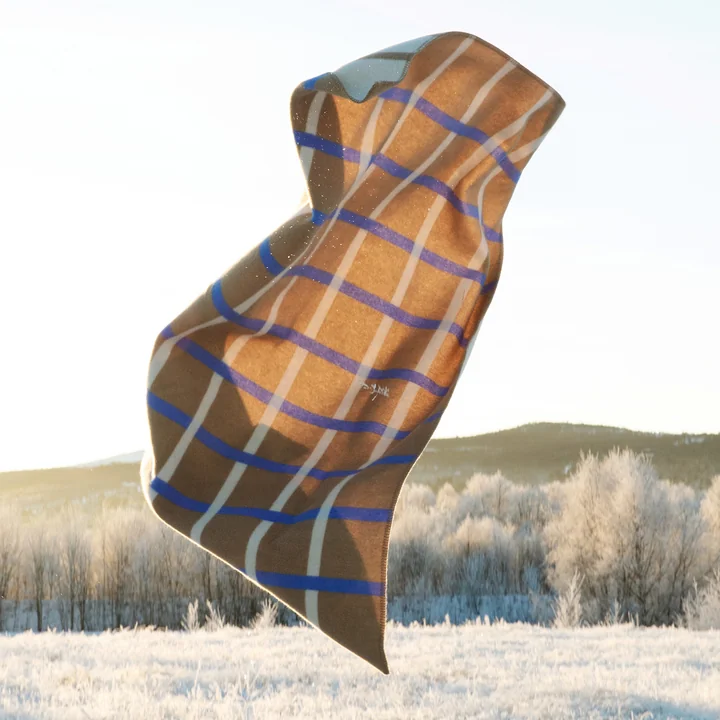 Knut Wool blanket, 135 x 200 cm, taupe from Røros Tweed