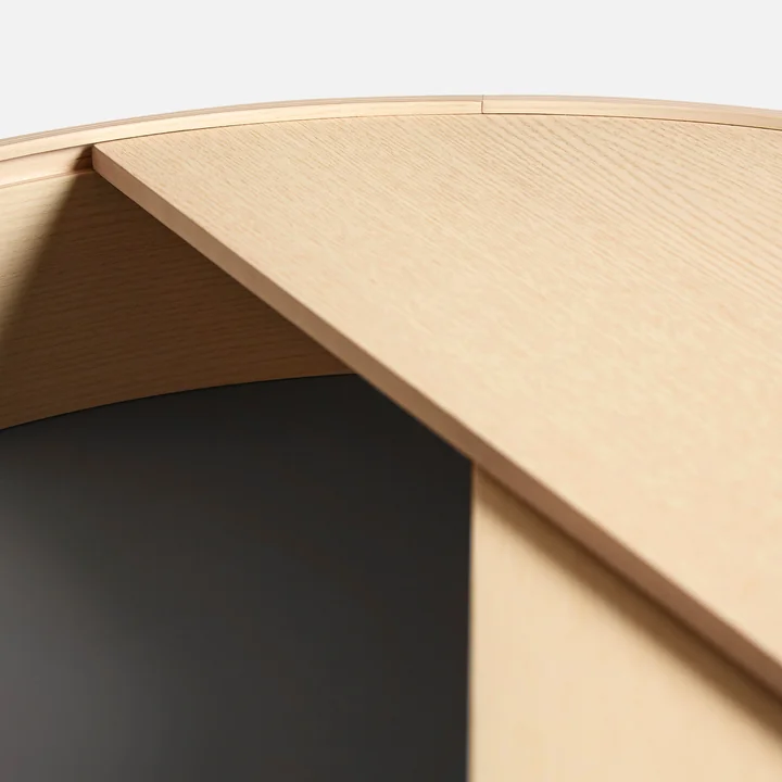 Arc Table oak white pigmented from Woud