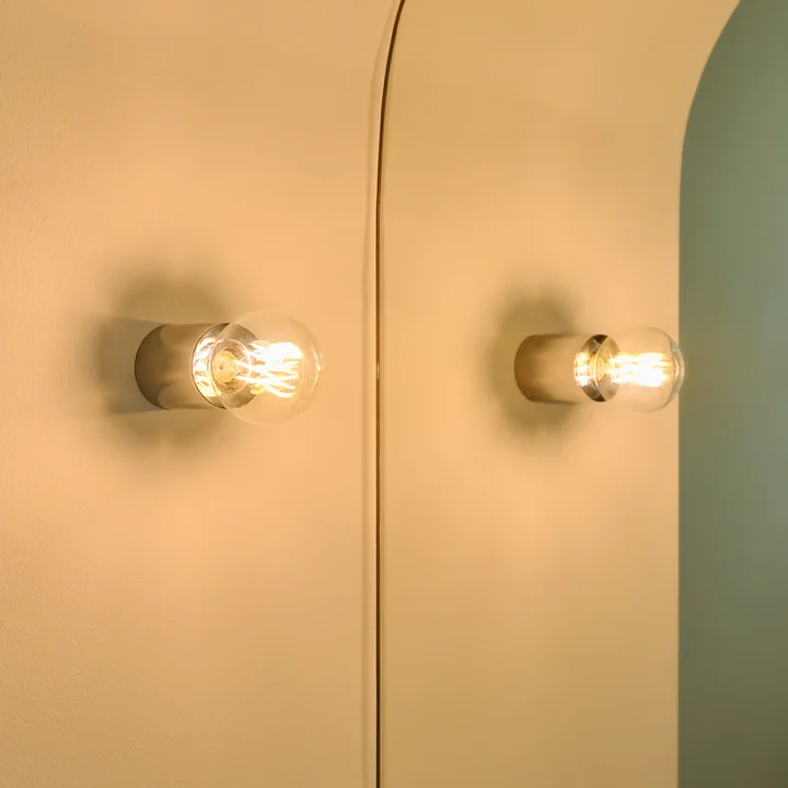 Bee Wall and ceiling lamp from Collection in the color chrome