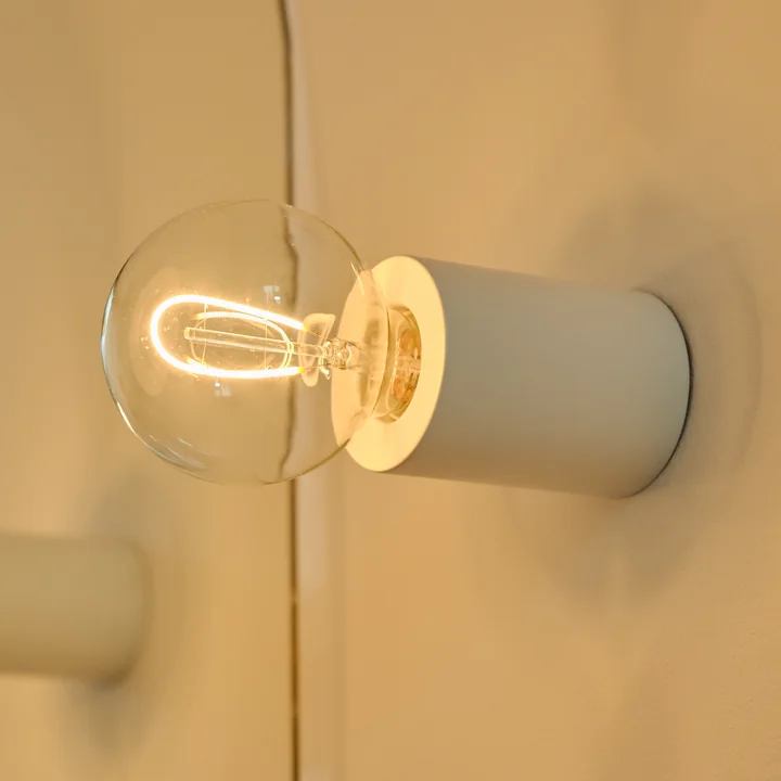 Bee Wall and ceiling lamp from Collection in the color white