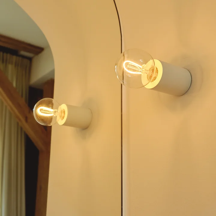 Bee Wall and ceiling lamp from Collection in the color white