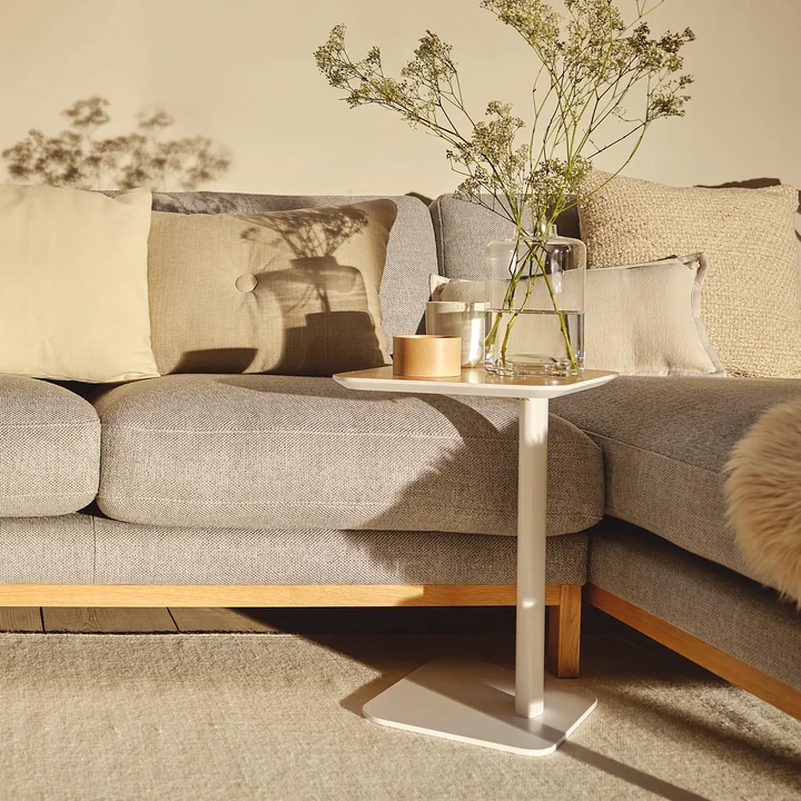 Rina side table from Collection in white finish