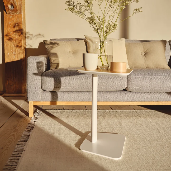 Rina side table from Collection in color white