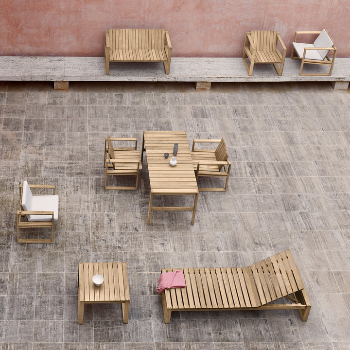 BK Outdoor furniture from Carl Hansen in the version teak untreated