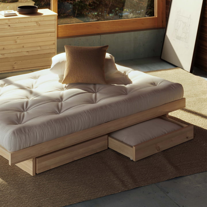 Kanso Bed, natural pine from Karup Design