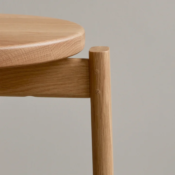 Passage Bar stool from Audo in the natural oak version