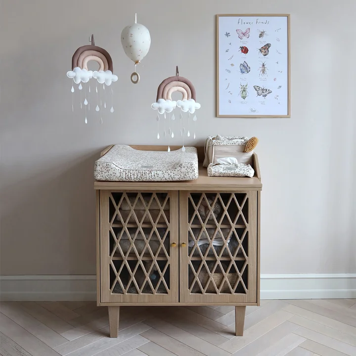 Harlequin changing table from Cam Cam Copenhagen in the oak version
