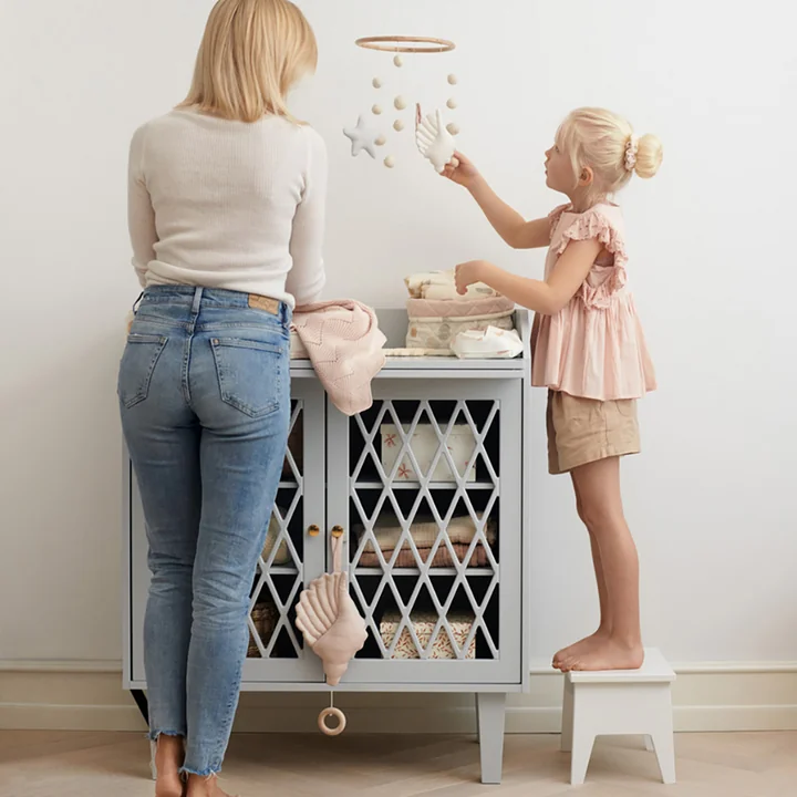 Harlequin Changing table from Cam Cam Copenhagen in the version light gray