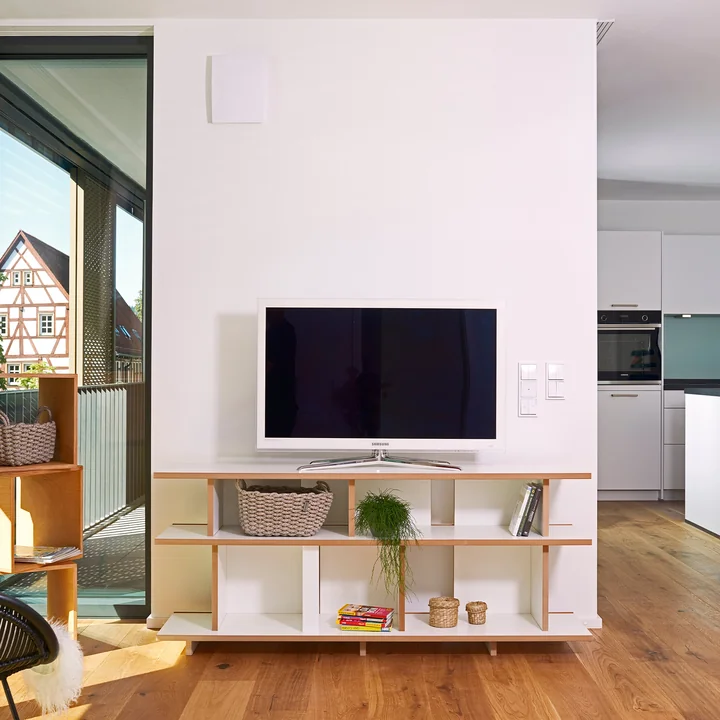 The stell shelving system from Tojo