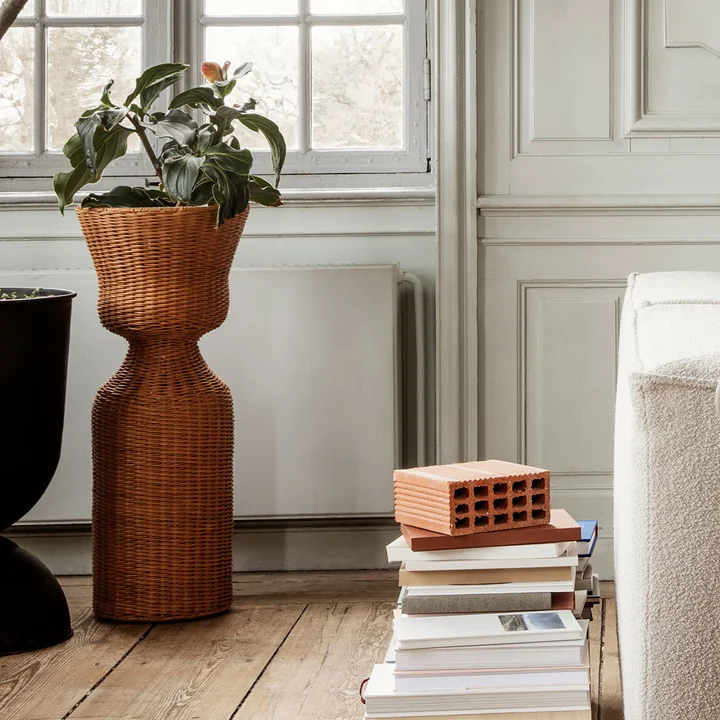 Agnes Flower stand woven, H 90 cm, natural by Ferm Living
