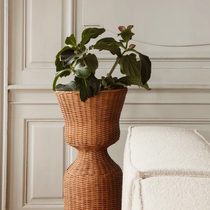 Agnes Flower stand woven, H 90 cm, natural by Ferm Living