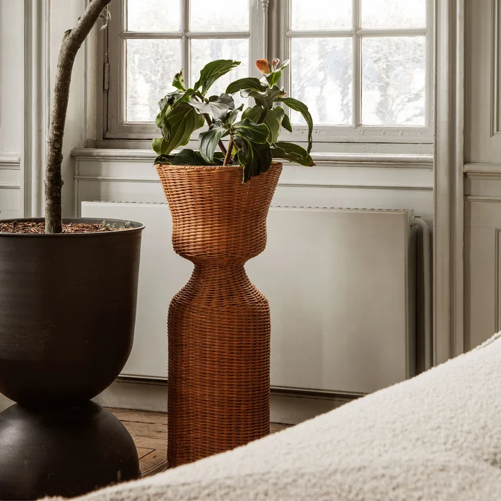 Agnes Flower stand woven, H 90 cm, natural by Ferm Living