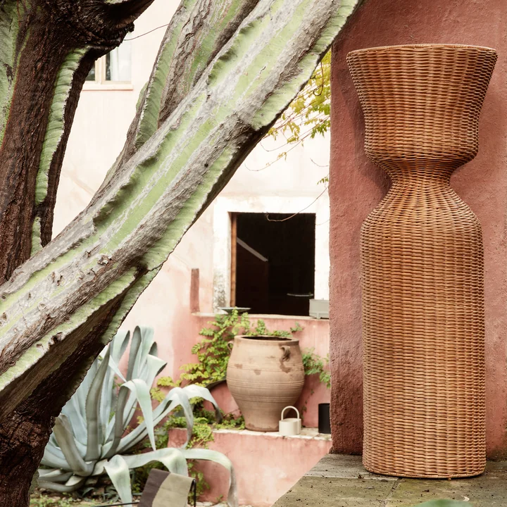 Agnes Flower stand woven, H 90 cm, natural by Ferm Living