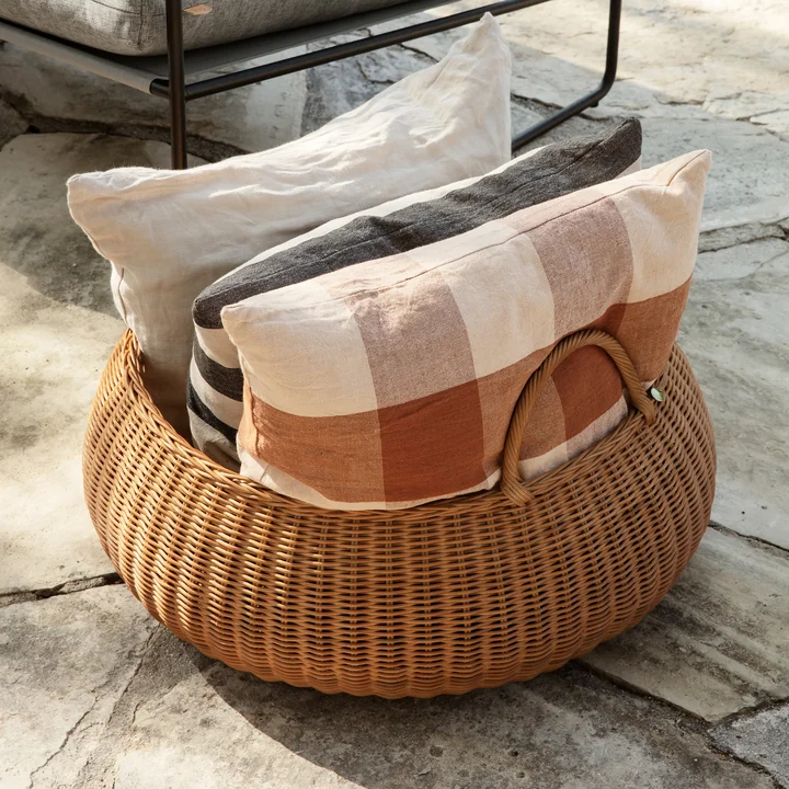 Braided Basket, Ø 60 cm, natural by Ferm Living
