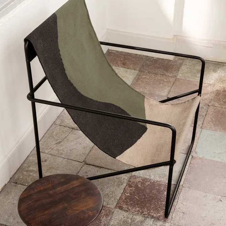 Desert Lounge Chair, black / dune from Ferm Living