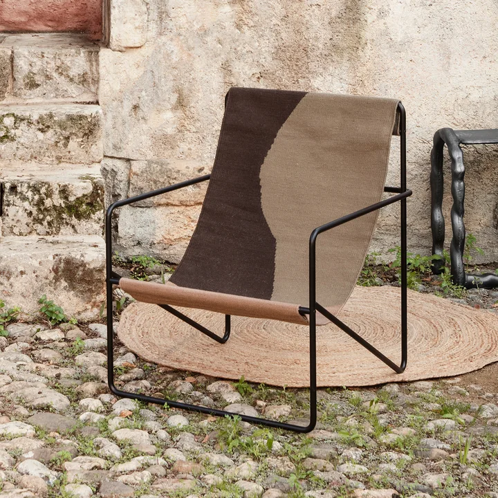 Desert Lounge Chair, black / dune from Ferm Living