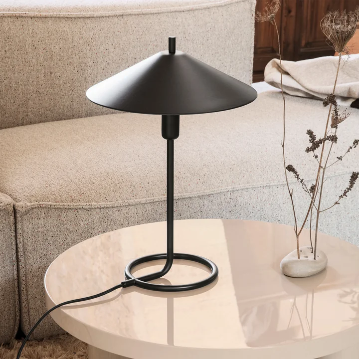 Filo Table lamp from Ferm Living in the color black