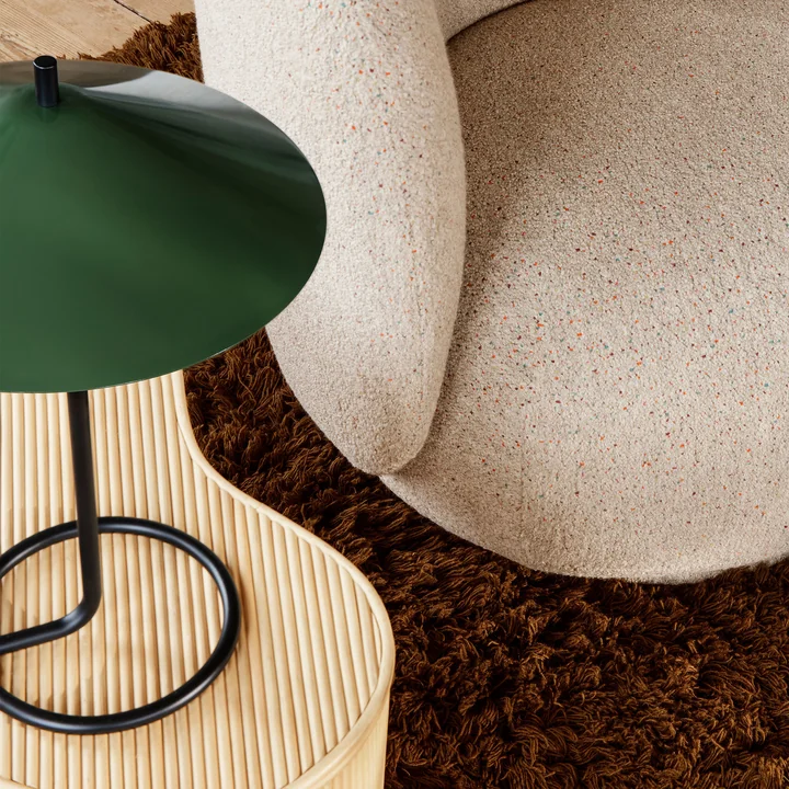 Filo Table lamp, black / dark olive by Ferm Living