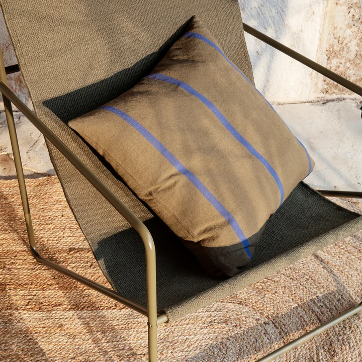 Grand cushion, 50 x 50 cm, olive / light blue by Ferm Living