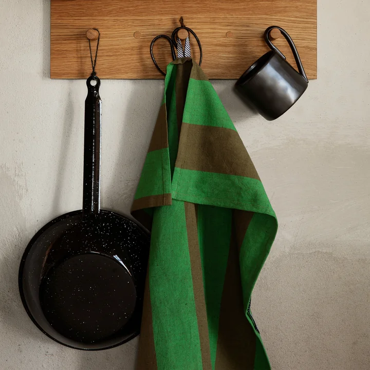 Hale Tea towel, olive / green by Ferm Living