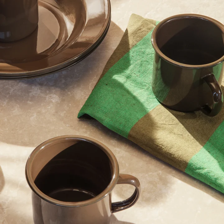 Hale Tea towel, olive / green by Ferm Living