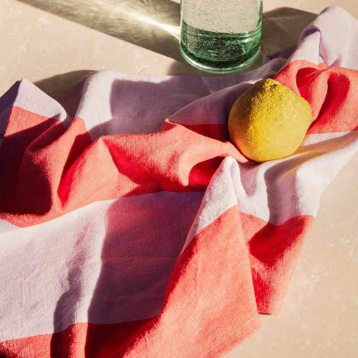 Hale Tea towel, red / purple by Ferm Living