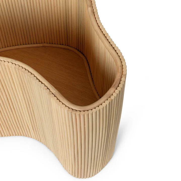Isola Rattan storage table, natural by Ferm Living