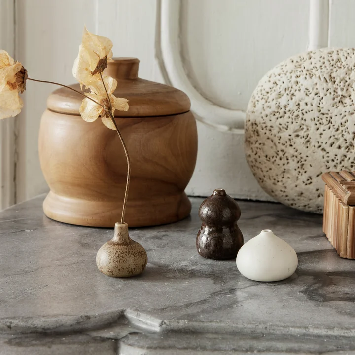 Komo Mini vases from Ferm Living in the design multicolored