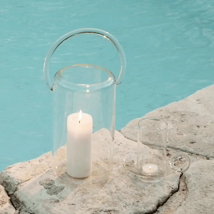 Luce Glass lantern from Ferm Living in clear finish