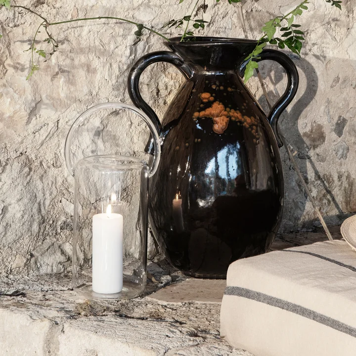 Luce Glass lantern from Ferm Living in clear finish