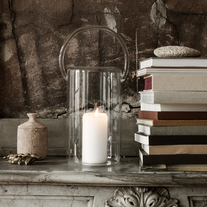Luce Glass lantern from Ferm Living in clear finish