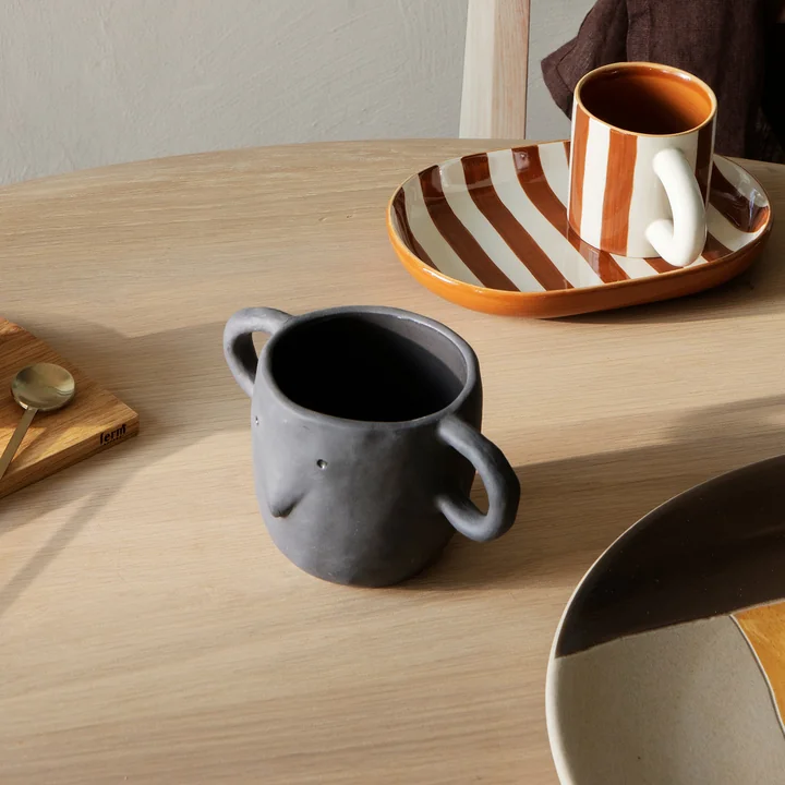 Mus Flower pot, dark gray from Ferm Living