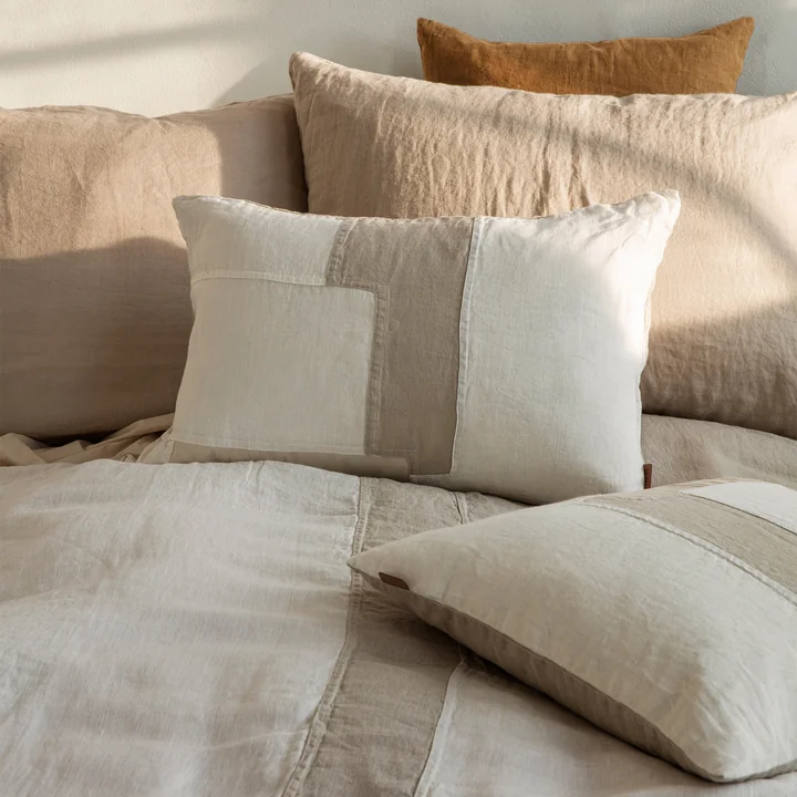 Part cushion Patchwork, off-white from Ferm Living