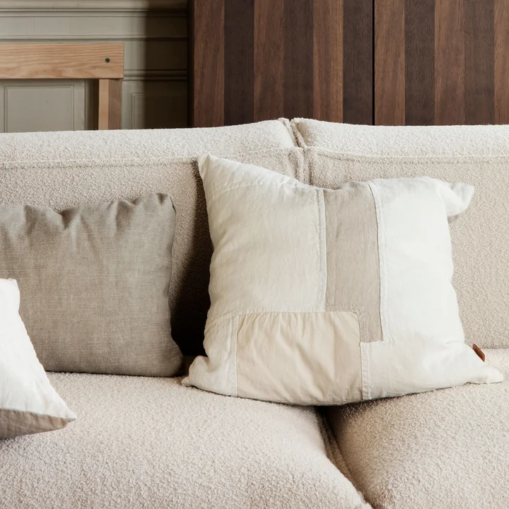 Part Cushion Patchwork, off-white from Ferm Living