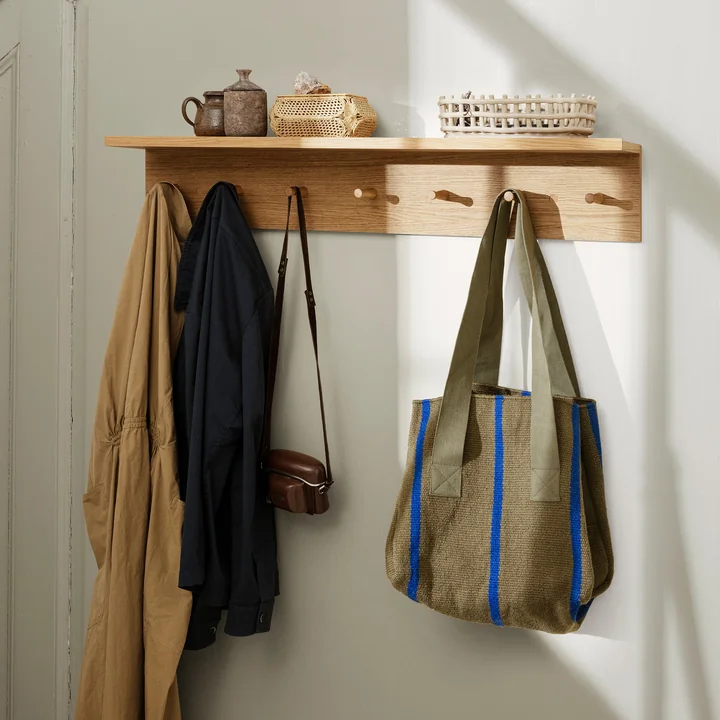 Place Wall shelf, Large, Oak by Ferm Living
