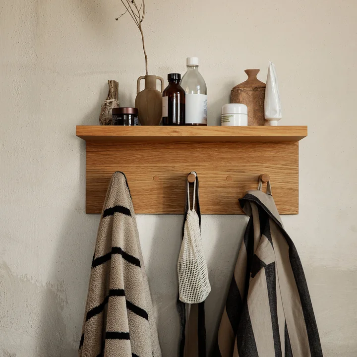 Place Wall shelf, Small, Oak by Ferm Living